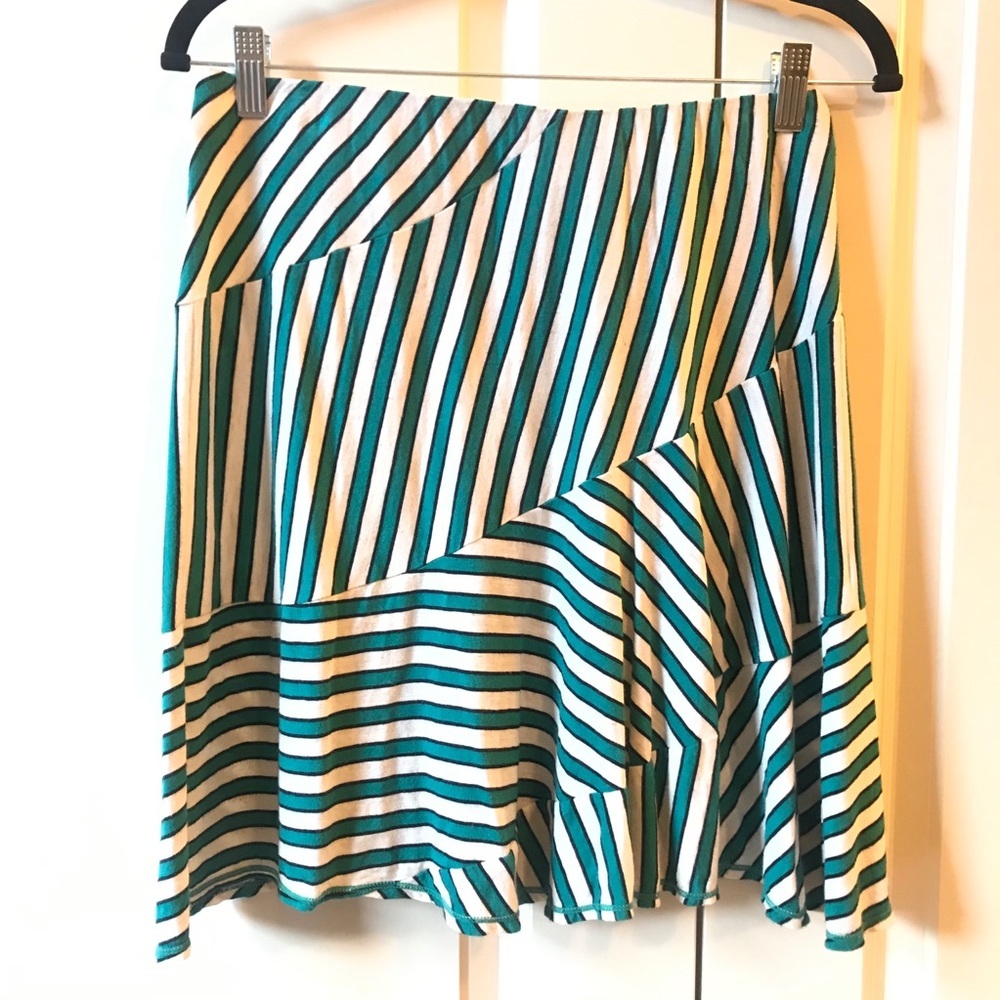 Like New Max Studio Striped Mini Skirt